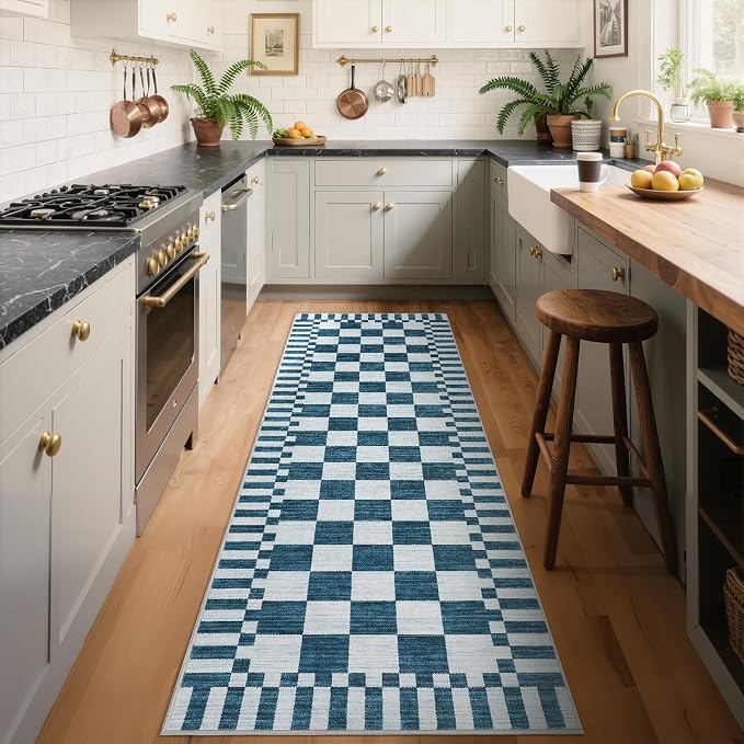 GarveeHome 2.5×8 Kitchen Runner Rug Non Slip, Washable Runner Rug by GarveeHome