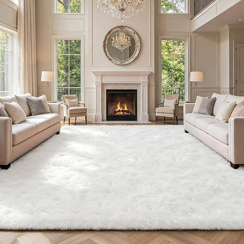 10X14 Large Area Rugs for Living Room Bedroom, Soft Fluffy Indoor Carpet Plush by Boshengya