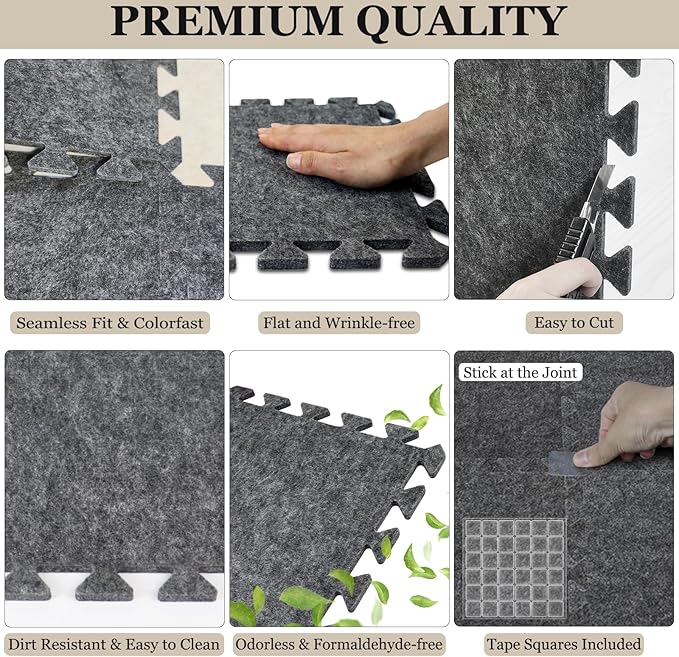 TroyStudio Thick Sound Absorbing Interlocking Floor Mats, Non-Slip Anti - Image 6