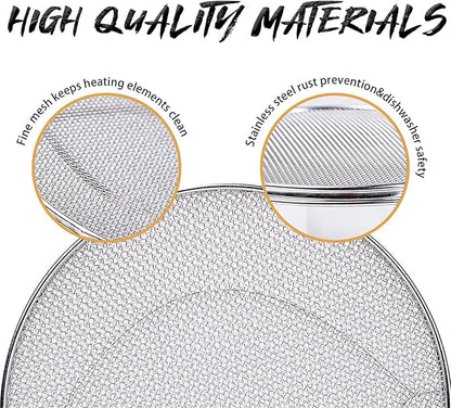 2PCS Stainless Steel Splatter Shield - Image 4