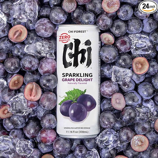 CHI FOREST Grape Delight sparkling water, 0 Sugar 0 Carolies, 11.16 fl oz* 24