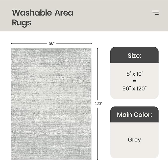 Valenrug Washable Rug 8x10 - Image 2