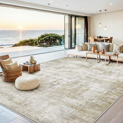 10x12 Area Rugs Washable Living Room Rug-No Slip Soft Carpets Modern Abstract by Unknown