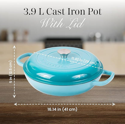 Shallow Cast Iron Casserole - Image 2
