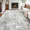 RELEANY Washable Area Rugs 9'x12' Non-Slip Modern Abstract Soft by RELEANY