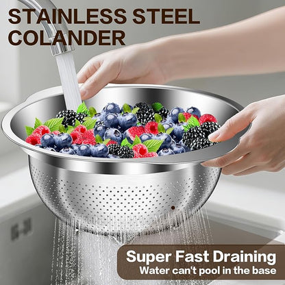 Stainless Steel Strainers for Kitchen, Stainless Steel Colander, Kitchen - Image 6