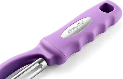 Spring Chef Premium Swivel Vegetable Peeler, Comfortable Handle and Ultra Sharp - Image 9