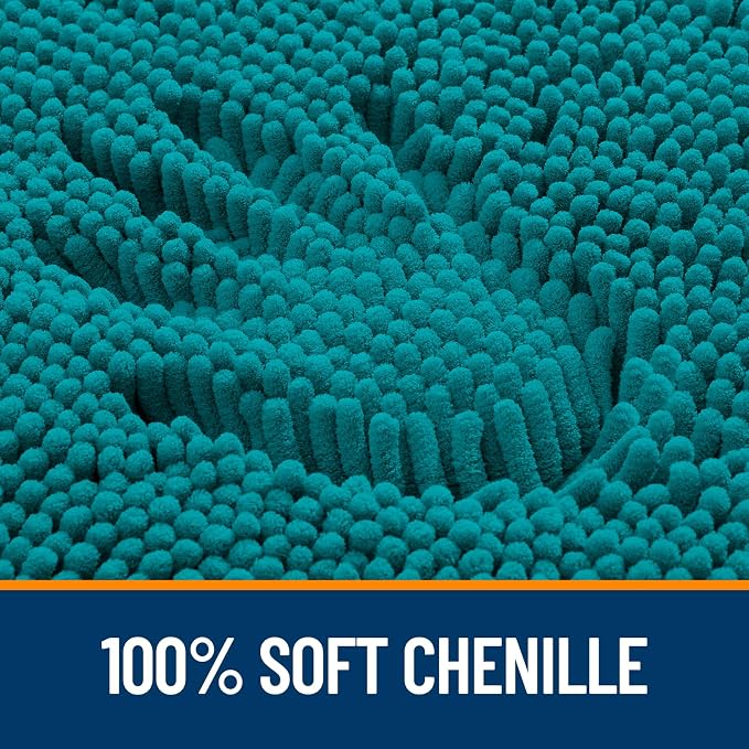 OLANLY Large Bathroom Rugs 40x24, Extra Soft Absorbent Chenille Bath Rugs - Image 3