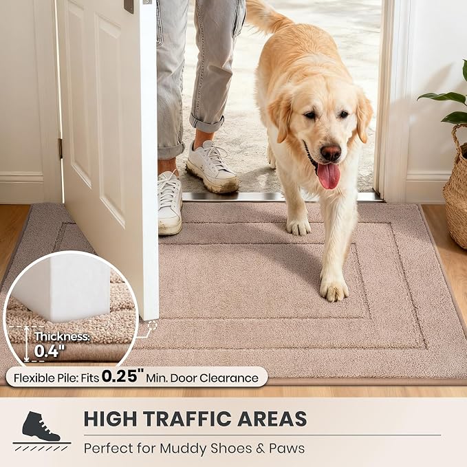 PURRUGS Dirt Trapping Door Mat 24" x 59", Non-Slip/Skid Machine Washable - Image 6