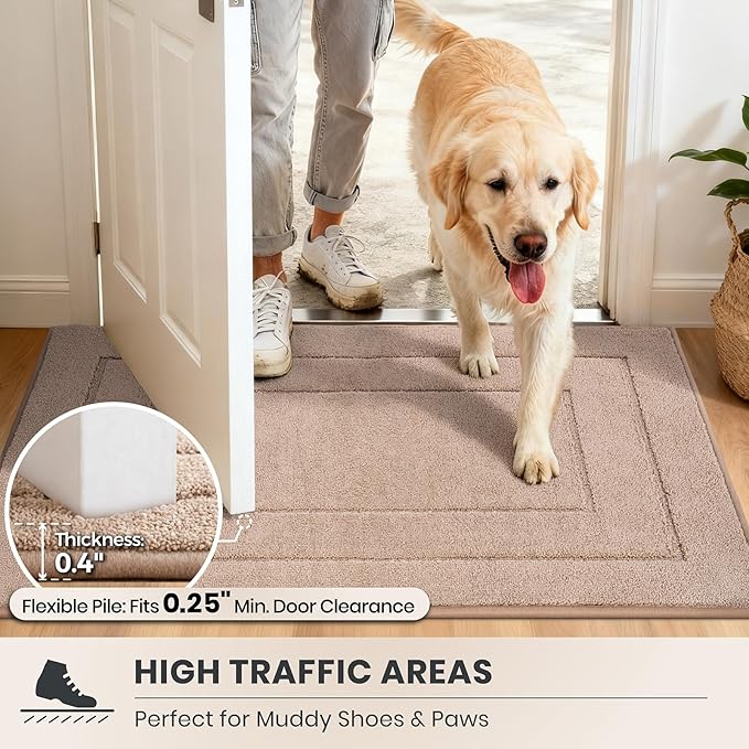 PURRUGS Dirt Trapping Door Mat 34" x 59", Non-Slip/Skid Machine Washable - Image 6