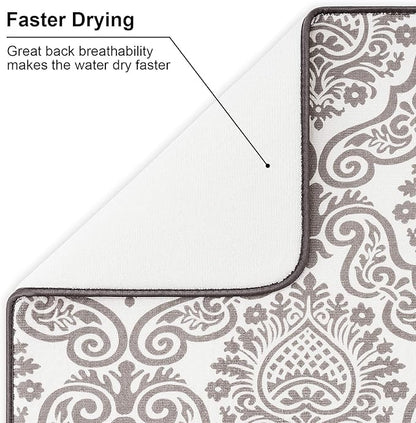 Subekyu Dish Drying Mats for Kitchen, Ultra Absorbent Microfiber Drying Mat - Image 3