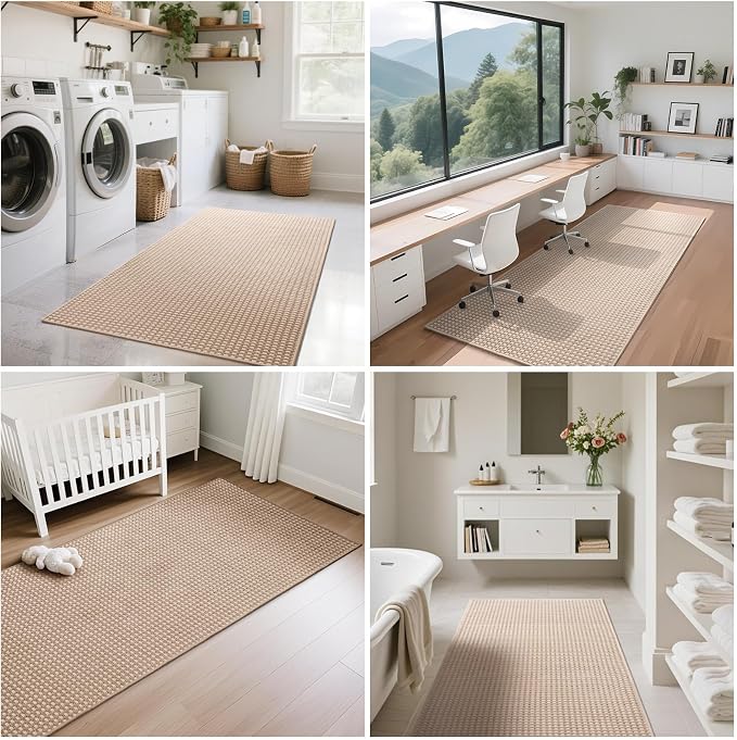YDKGL 2x5 ft Hallway Runner Rug Boho Woven Washable Long Kitchen Runner Rugs - Image 8
