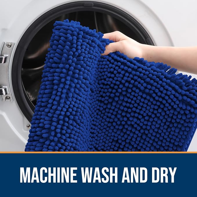 OLANLY Dog Door Mat for Muddy Paws 59x20, Absorbs Moisture and Dirt, Absorbent - Image 5