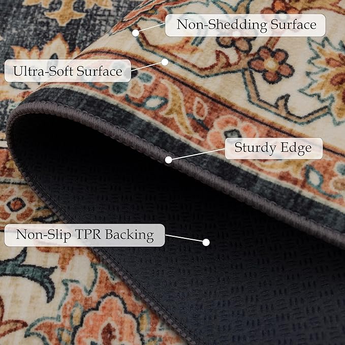 Ruaruarug Washable Area Rug 2x3 - Image 2