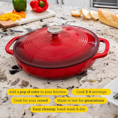 Lodge Essential Enamel Braiser - Image 2