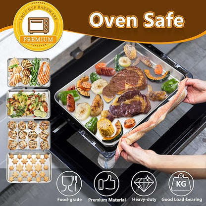 P&P CHEF 16 Inch Stainless Steel Baking Sheet - Image 7