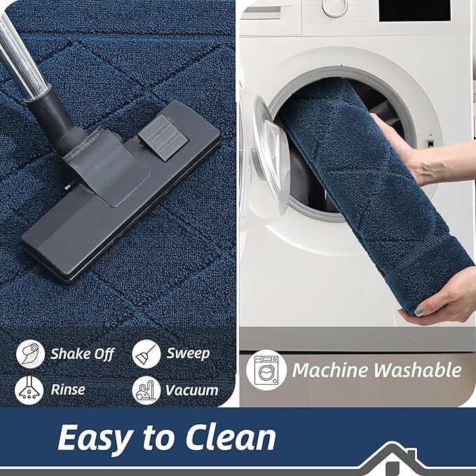 BEQHAUSE Dirt Trapper Door Mat 24" x 36", Doormat Non-Slip Entryway Rugs - Image 6
