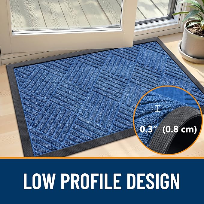 OLANLY Front Door Mat Outside Entrance 29.5x17, Heavy Duty Sturdy Natural - Image 5