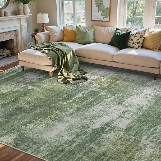 5x7 Ft Area Rugs for Living Room, Soft Non-Slip Washable Rugs Modern Abstract - Image 3