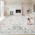 XLUEZ Area Rug 9x12 Living Room Rug, Machine Washable Vintage Distressed Boho by XLUEZ