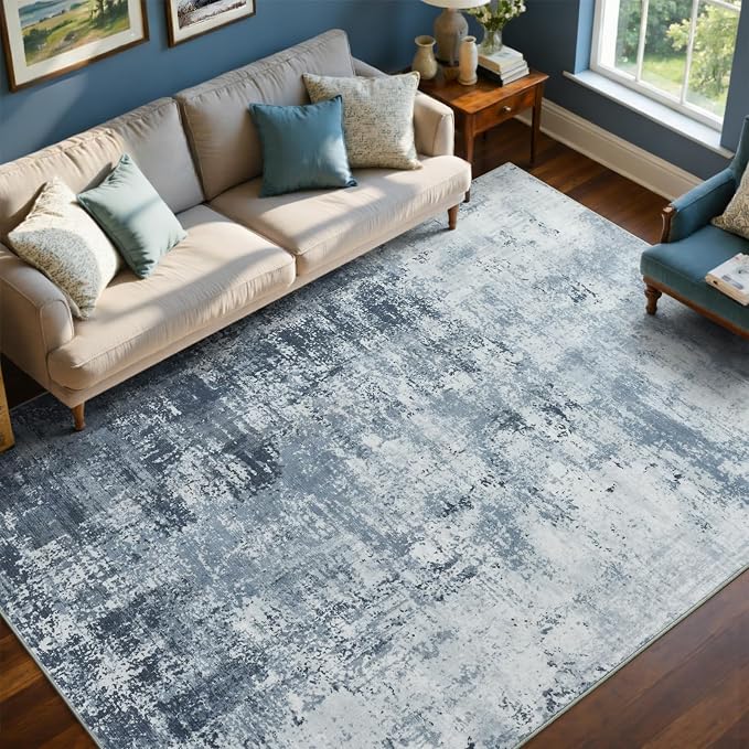 4x6 Ft Area Rugs for Living Room, Soft Non-Slip Washable Rugs Modern Abstract - Image 2