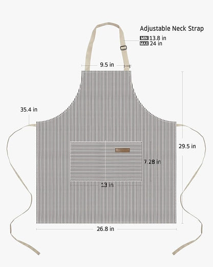 Syntus Chef Apron for Men Women Kitchen Cooking Apron - Image 2