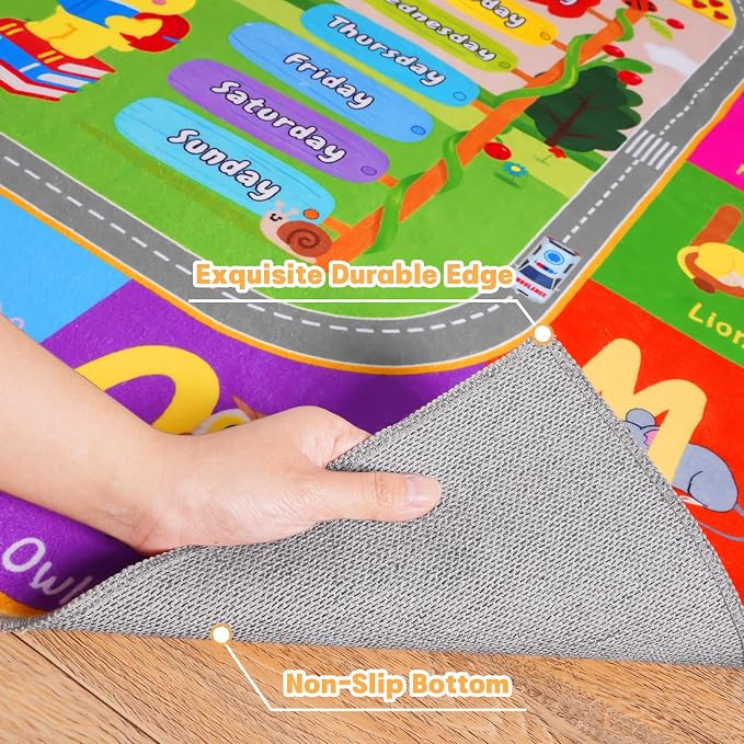 Pionblank Kids Rug for Bedroom Playroom Classroom Kindergarten, 3x4 Educational - Image 9