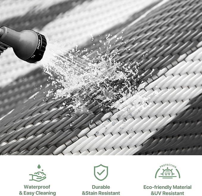 GENIMO Outdoor Rug Waterproof Area 10'x14' - Image 6