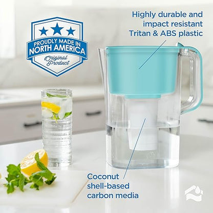 HOMEWATER 10-Cup Pitcher Filter – BPA-Free, High-Capacity 2.4L Pitcher - Image 7