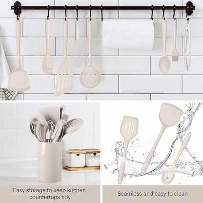 HaWare 11 PCS Silicone Cooking Utensils Set, Heat Resistant Kitchen Utensils - Image 7