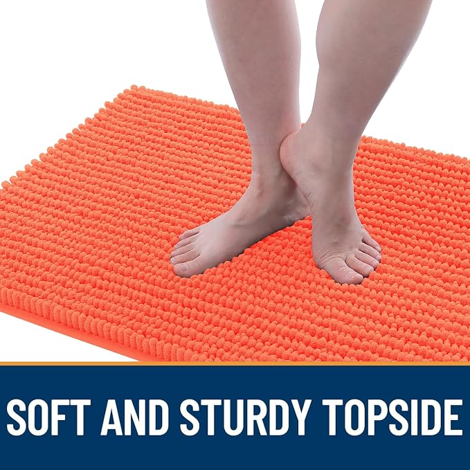 OLANLY Dog Door Mat for Muddy Paws 36x24, Ultra Absorbent Chenille Mud Doormat - Image 3