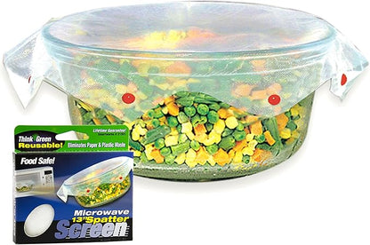 Microwave Spatter Screen, Non-Stick Mesh, Folds Flat, 13 Inch Splatter Guard by Smartwares
