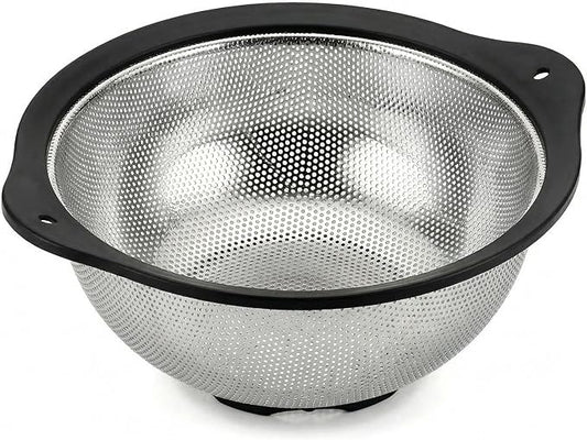 304 Stainless Steel Colander 3-Quart, Heavy Duty Metal Strainer by JIDSPWLS-USStrore