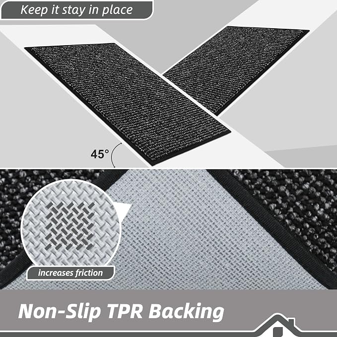 BEQHAUSE Dirt Trapper Door Mat 24" x 36", Non-Slip Washable Doormats Entrance - Image 6