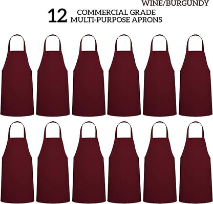 GREEN LIFESTYLE 12 Pack Professional Chef Apron – Grilling Aprons - Image 3