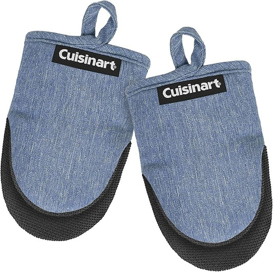 Cuisinart Mini Oven Mitts – 5.5” x 7” Heat-Resistant Kitchen Mitts by BestBrands