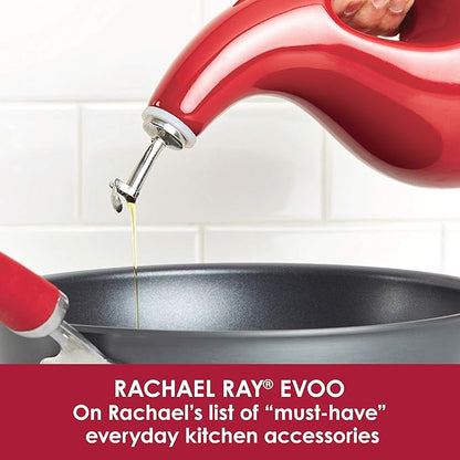 Rachael Ray Solid Glaze Ceramics EVOO Olive Oil Bottle Dispenser - Image 3