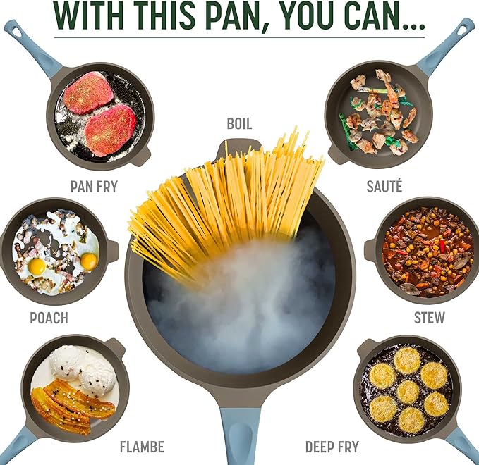 Goodful All-in-One Pan, High-Performance Cast Construction, Dishwasher Safe - Image 3