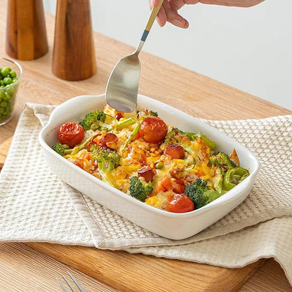 3-Pack Ceramic Baking Dishes Set, Heavy-Duty Oven-Safe Stoneware, Deep - Image 8