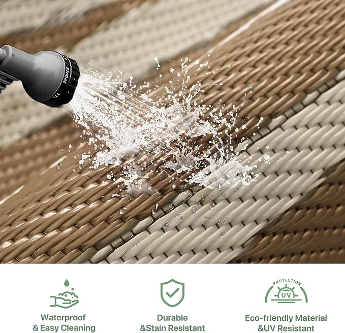 GENIMO Outdoor Rug 5'x8' Waterproof - Image 5