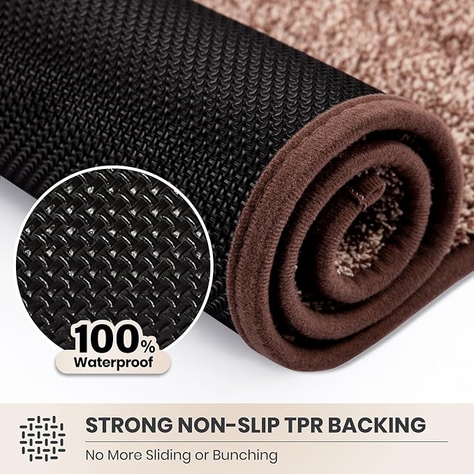 PURRUGS Dirt Trapping Door Mat 31.5" x 47", Non-Slip Machine Washable Entryway - Image 5