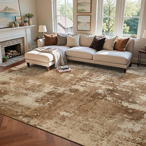 8x10 Ft Large Area Rugs for Living Room, Soft Non-Slip Washable Rugs Modern by Cuzwlovita