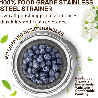 Stainless Steel Strainers for Kitchen, Stainless Steel Colander, Kitchen - Image 2