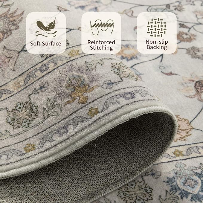 Rugxara 5x7 Area Rugs for Bedroom & Living Room - Image 7