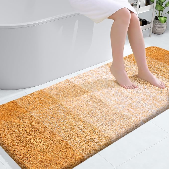 OLANLY Large Bathroom Rugs Mat 54x24, Extra Soft Absorbent Microfiber Bath Rugs by OLANLY