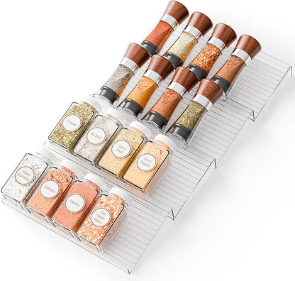 Yieach 4 Pack Adjustable Narrow Spice Rack by Yieach