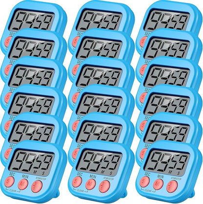 Leumoi 24 Pcs Digital Kitchen Timers Bulk Small Magnetic Timer On/Off Switch by Leumoi