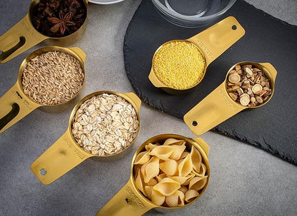 Set of 7 Heavy Duty Measuring Cups, 18/8 Stainless Steel - Image 8