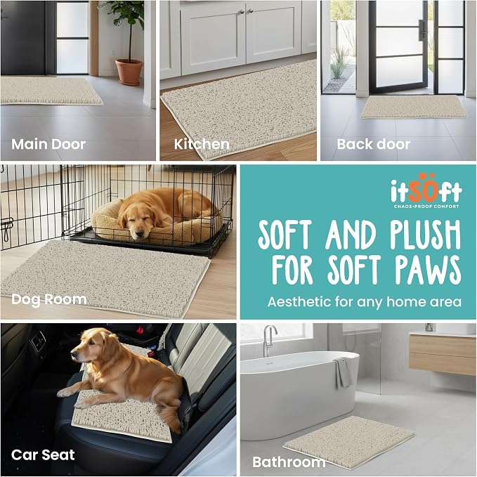 Dog Rugs for Muddy Paws 61x31 | Cleaner Mud Free Floors | Muddy Dogs Mats for - Image 6