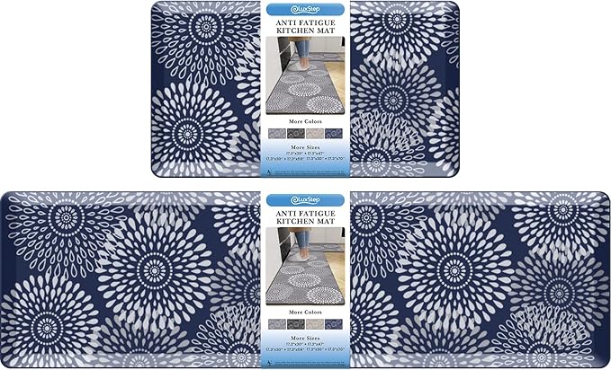 LuxStep Kitchen Mats for Floor, 0.47 inch Thicker Cushioned Rug Anti-Fatigue by LuxStep